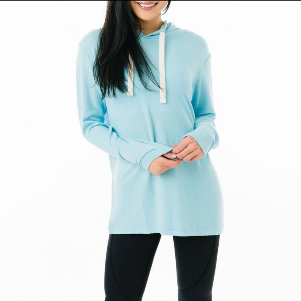 Zyia boyfriend hoodie turquoise